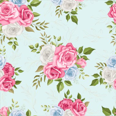 Zarif çiçek desenli.