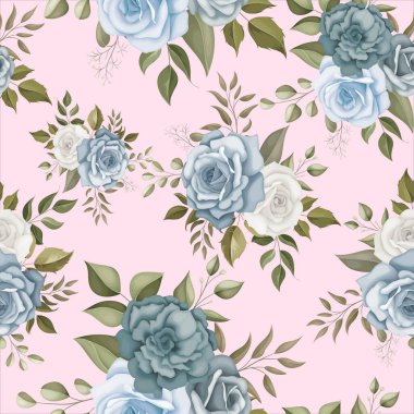 Zarif çiçek desenli.