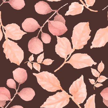 Güzel suluboya çiçek pürüzsüz desen