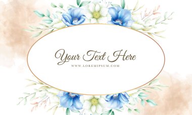 Zarif suluboya çiçek arkaplanı