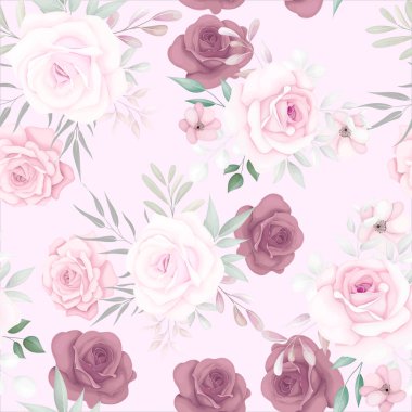 Zarif çiçek deseni ve güzel yumuşak çiçekleri var.