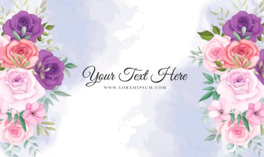 Güzel çiçekli zarif bir arka plan.