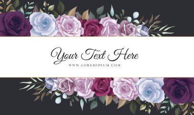 Zarif çiçek arkaplanı ve güzel çiçek süslemeleri.