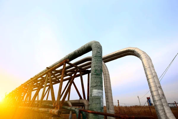 Ölpipeline Industrielle Ausrüstung — Stockfoto