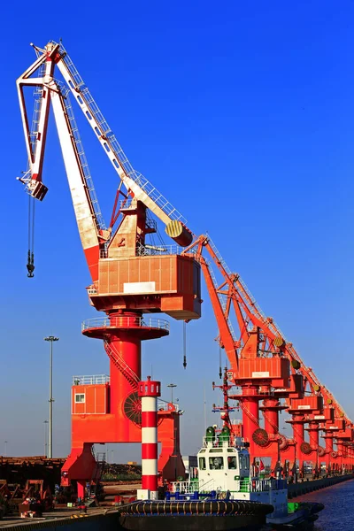 Port Crane Equipment Seaside — Stock Photo, Image