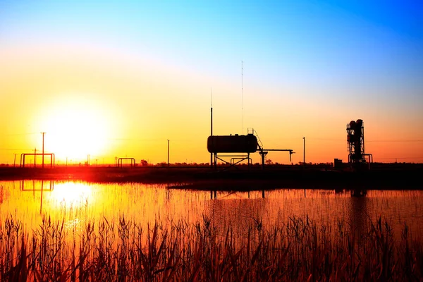 Ölpipeline Industrieanlagen — Stockfoto