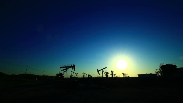 Нафтовий Насос Промислове Обладнання — стокове відео