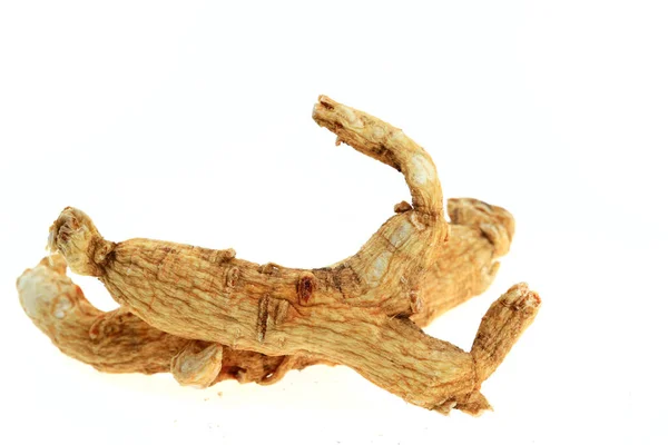 Ginseng Auf Weißem Hintergrund — Stockfoto