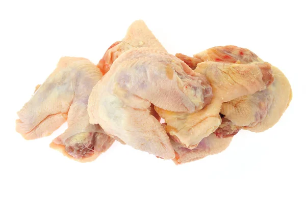 Cuello Pollo Sobre Fondo Blanco — Foto de Stock