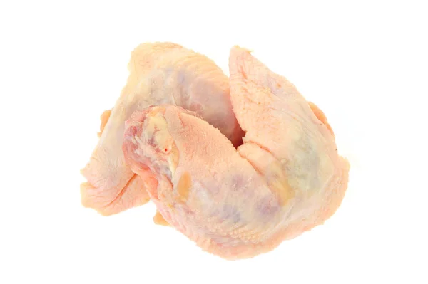 Pescoço Frango Fundo Branco — Fotografia de Stock