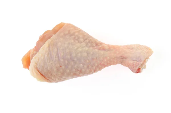 Surowa Nóżka Kurczaka Białym Tle — Zdjęcie stockowe