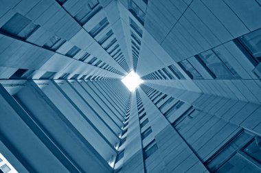 Zemin Açısı 'ndan modern ofis binası.