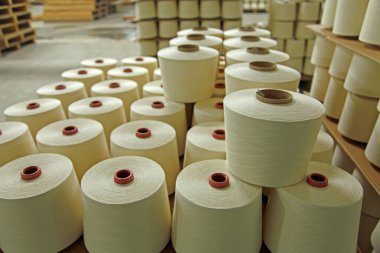 Endüstriyel dikiş makinesinde iplikler birbirine dolandı.