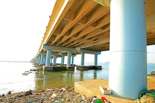 Estructura Del Puente Hormigón Elevado — Foto de Stock