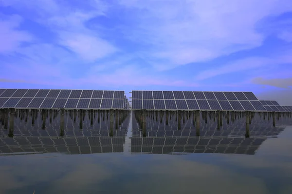 Solární Panely Úspora Energie Průmyslová Zařízení — Stock fotografie