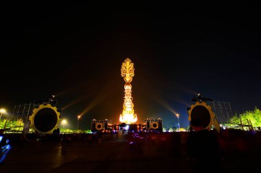 Karanlık, yakın plan resimlerdeki sahne aydınlatma efekti 