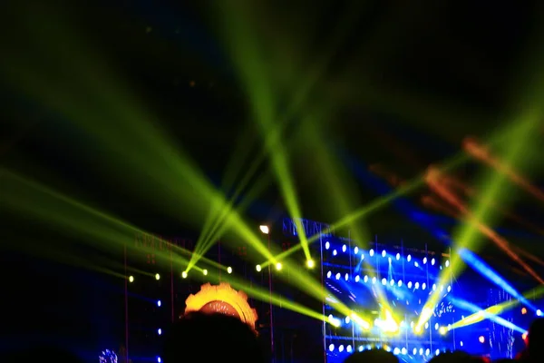 Stage Lighting Effect Dark Close Pictures — Stock Photo, Image