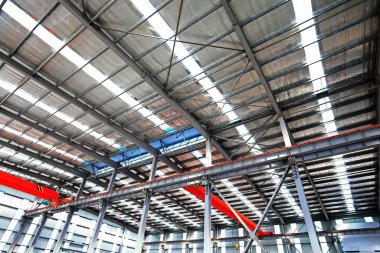 Çelik yapı binası, sanayi tesisleri.