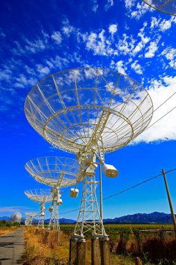 Gözlemevi radyo teleskopu.