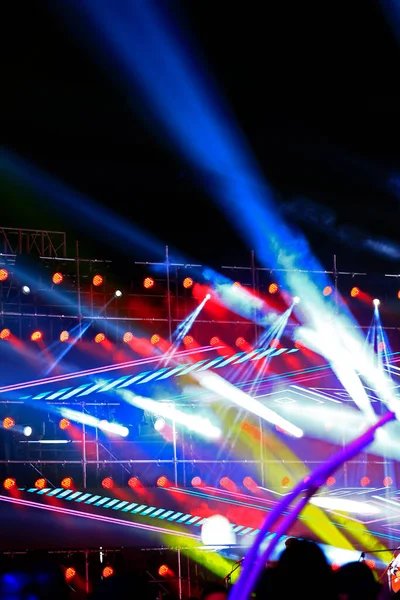 Stage Lighting Effect Dark Close Pictures — Stock Photo, Image