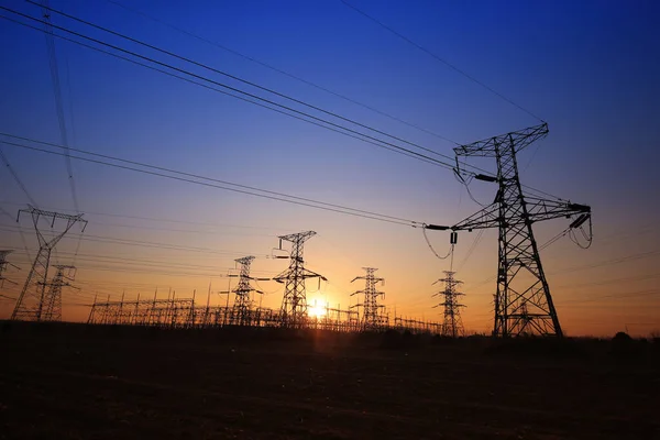 Pilón Equipo Industria Energía Eléctrica — Foto de Stock