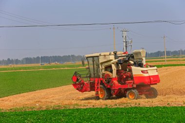 Harvester in the job