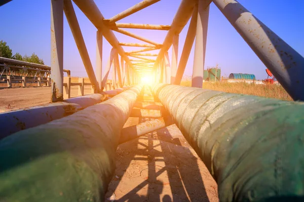 Oleodotto Industria Petrolifera Attrezzature — Foto Stock