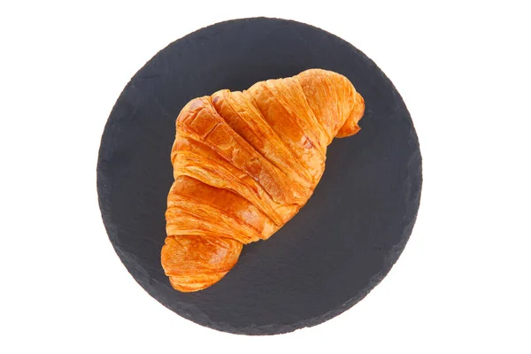 Křupavé Čerstvé Croissanty Pozadí — Stock fotografie