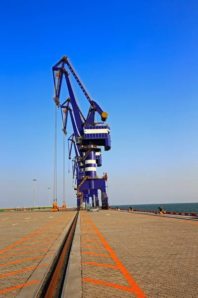 Port Crane Work Dock — Foto de Stock