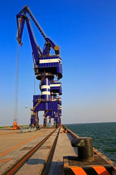 Port Crane Work Dock — Foto de Stock
