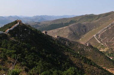 Eski Çin Seddi 'nin kuzeyi.