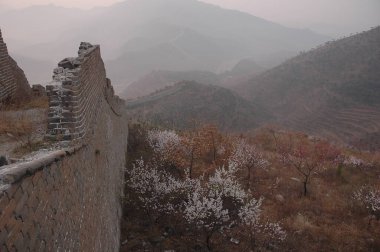 Eski Çin Seddi 'nin kuzeyi.
