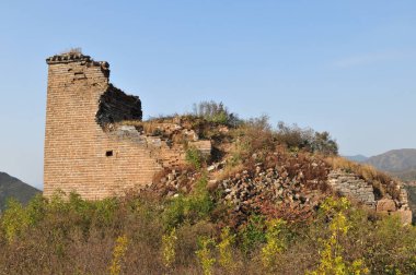 Eski Çin Seddi 'nin kuzeyi.