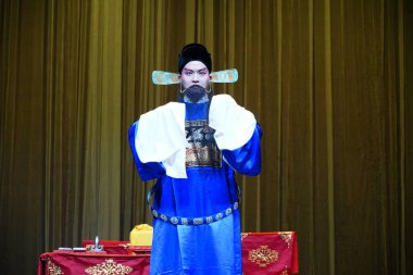 Luannan County, Çin - 7 Şubat 2026 'da, Tangshan City, Hebei Eyaleti' nde, Pekin 'in klasik operası 