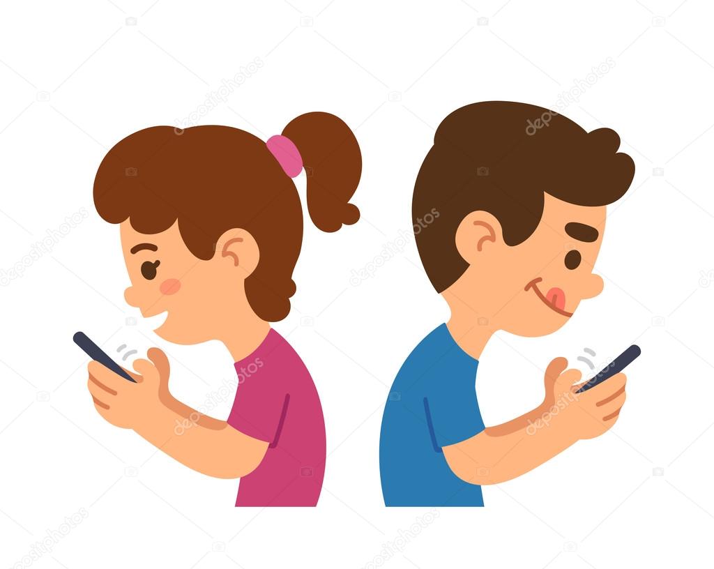 Happy boy child playing online game on cellphone. Smiling small kid have  fun engaged in video games on smartphone. Modern web app. Vector  illustration. 12971707 Vector Art at Vecteezy