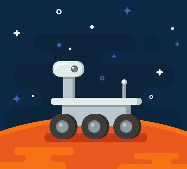 Mars exploration ilustracja — Wektor stockowy