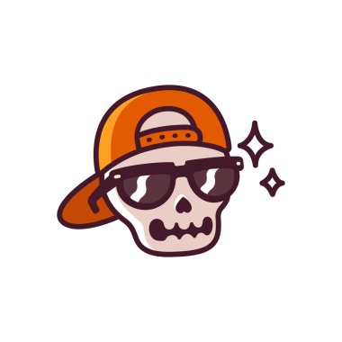 kafatası ile güneş gözlüğü