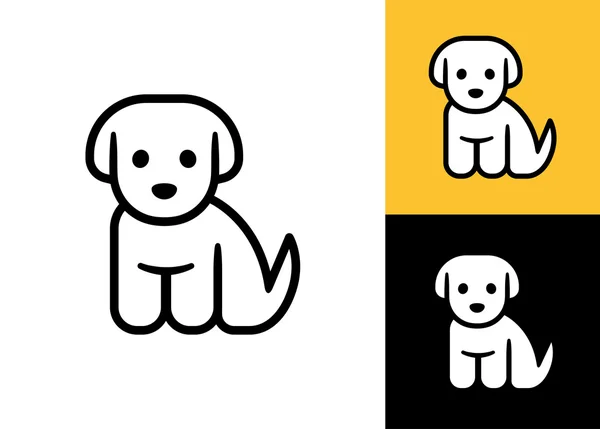 Pequeño icono de cachorro — Archivo Imágenes Vectoriales