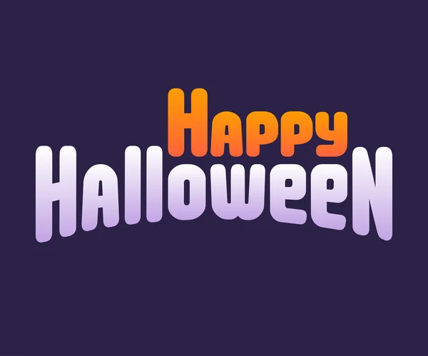 Feliz texto de Halloween — Vector de stock