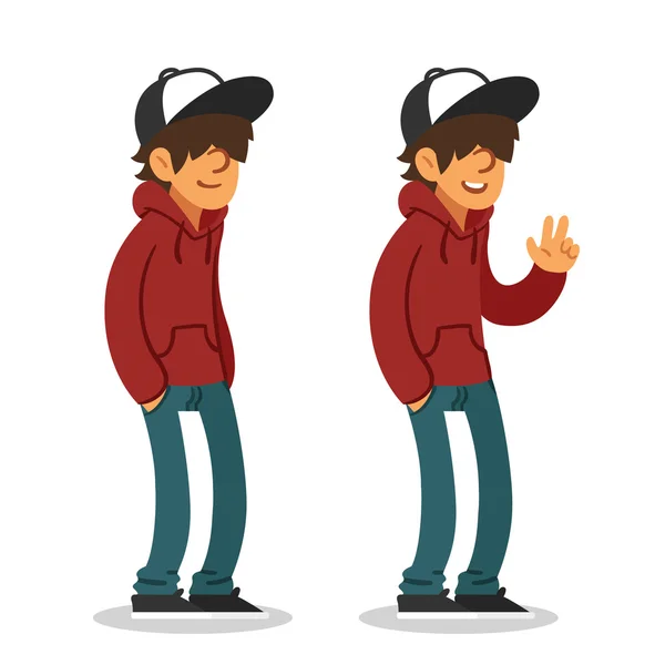 Teenage boy illustration — Stock Vector