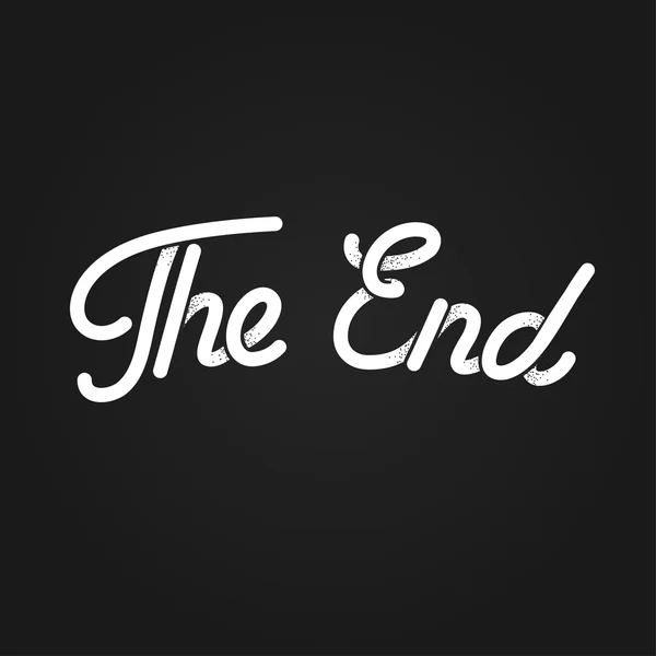 Lettrage The End — Image vectorielle