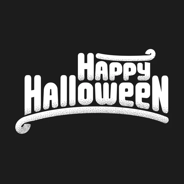 Buon Halloween testo di saluto — Vettoriale Stock