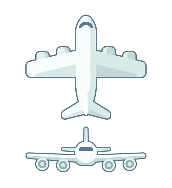 Vector airplane illustration — Stock Vector