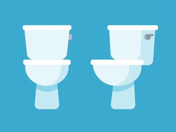 Ilustrasi mangkuk toilet - Stok Vektor
