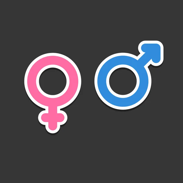 Gender-Ikonen — Stockvektor