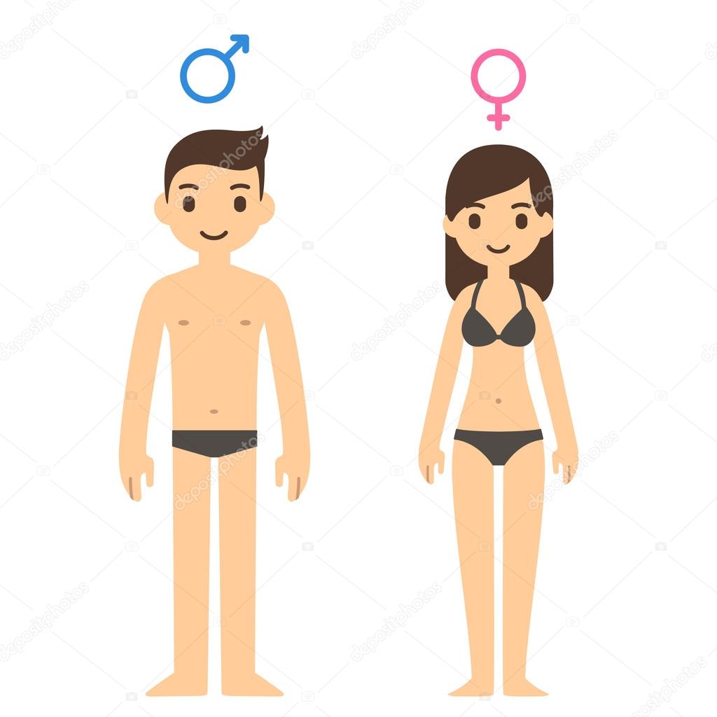 hombre y mujer — Archivo Imágenes Vectoriales © Sudowoodo ...