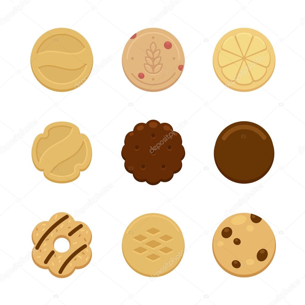 Assortment of nine delicious cookies