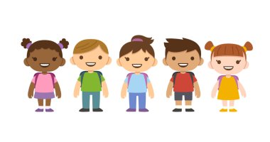 Sevimli çizgi çocuk