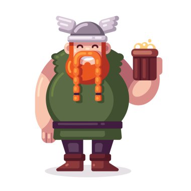 viking bira ile karikatür