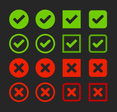 kene ve çapraz düğmeleri